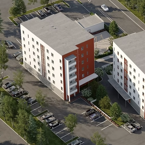 Kerrostaloon maalämpöä.